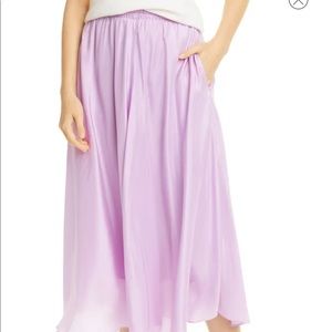 Vince Camino Lila Silk Skirt